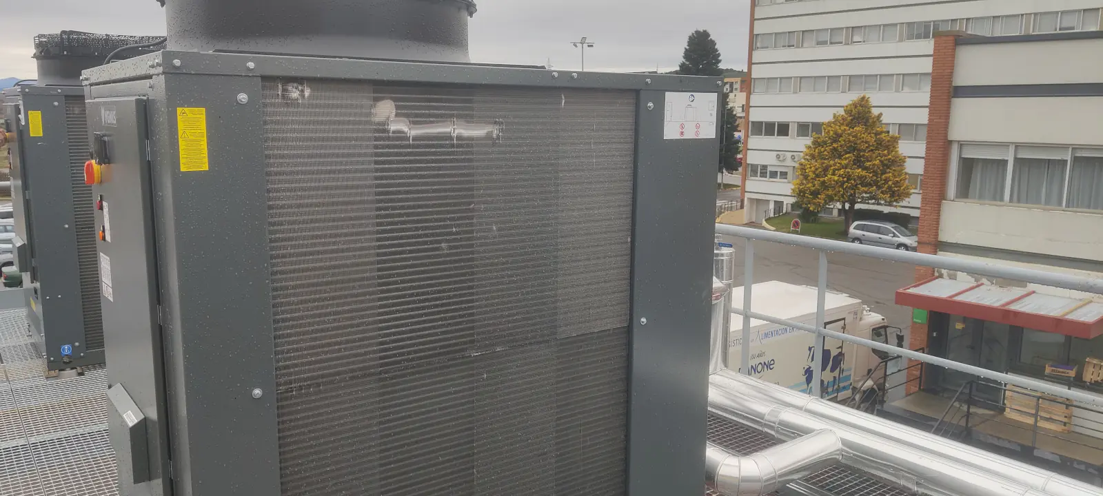 Bomba de calor para aerotermia de ACS en el Hospital San Juan de Dios de León